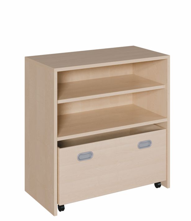 K Regal 80 x 78 cm, 1 Rollkasten